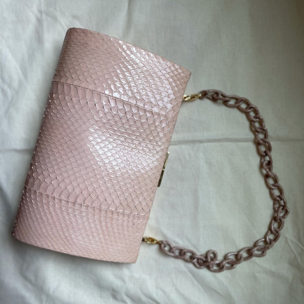 Nancy Gonzalez Frame Crocodile Clutch Bag